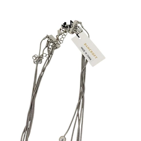 Bancroft five layer silver tone Necklace - NWT - Picture 2 of 3